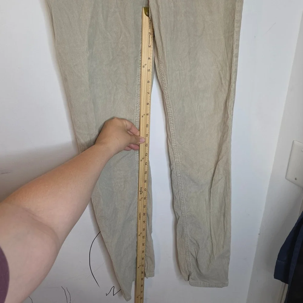Banana Republic Traveler Slim Fit Corduroy Pants Mens 30 Tan Khaki Cotton Blend